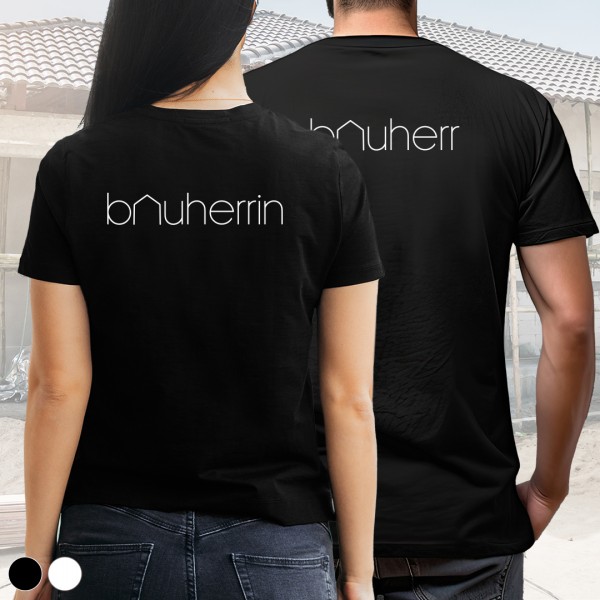 Bauherr / Bauherrin T-Shirt | Hausbau | Design 1 | groß | Wunschfarbe