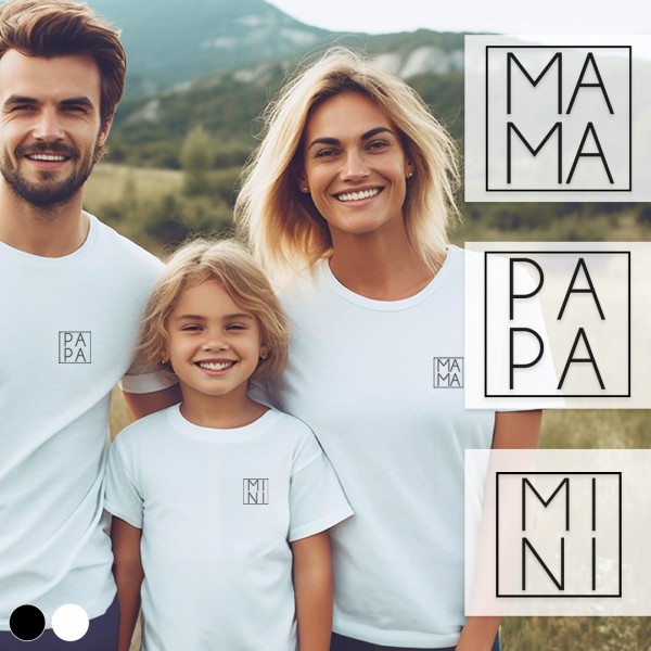 Set Shirts Familie | Statement | Minimalism | Wunschfarbe