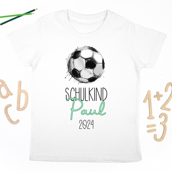 Schulkindshirt | Fussball | Wunschname & Wunschjahr