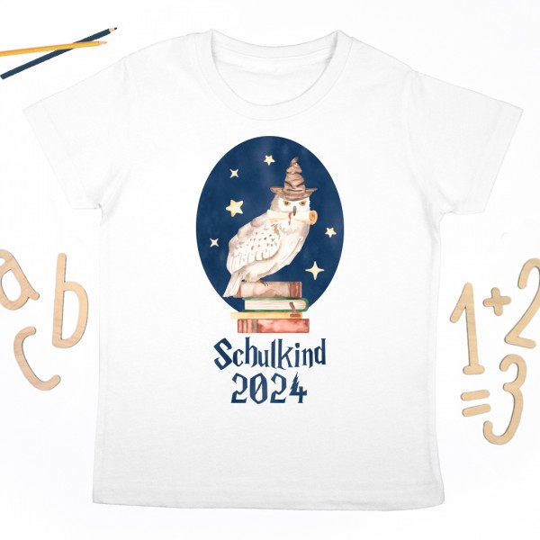 Schulkindshirt | Zauberschule | Wunschname & Wunschjahr