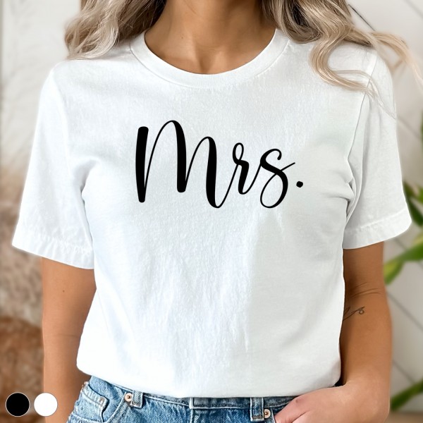 JGA T-Shirt | Braut | Mrs. | Wunschfarbe