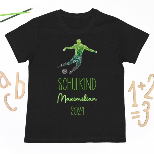 Schulkindshirt | Fussballspieler | Wunschname & Wunschjahr